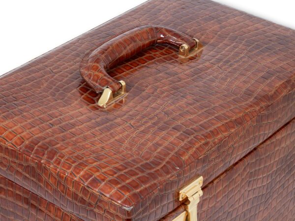 Top of the Leather Jewellery Vanity Travel Case