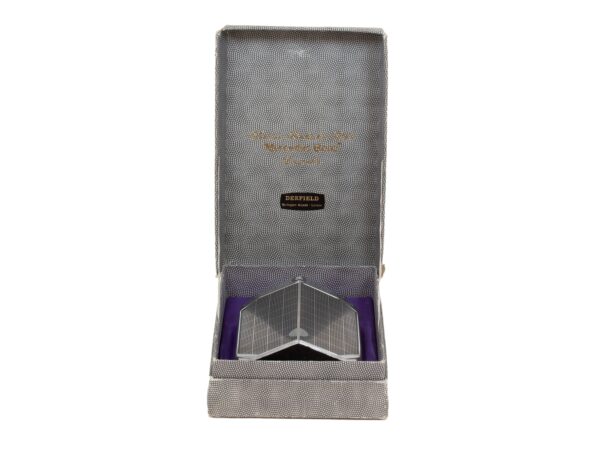 Front overview of the Ruddspeed Mercedes Radiator Decanter in the fitted Box