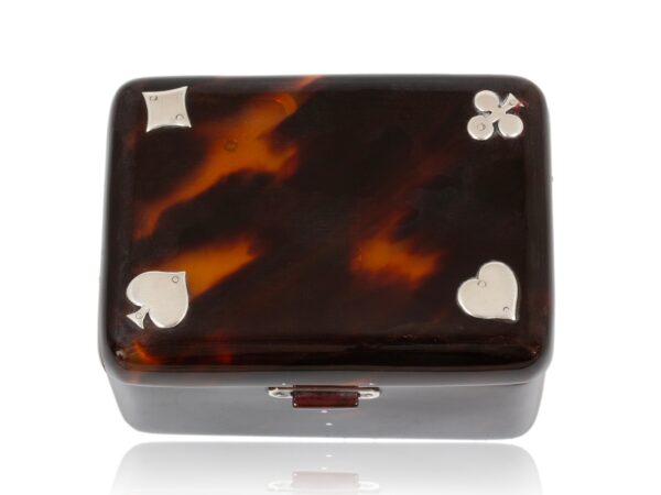 Top of the Tortoiseshell Card Box Henry Atkins